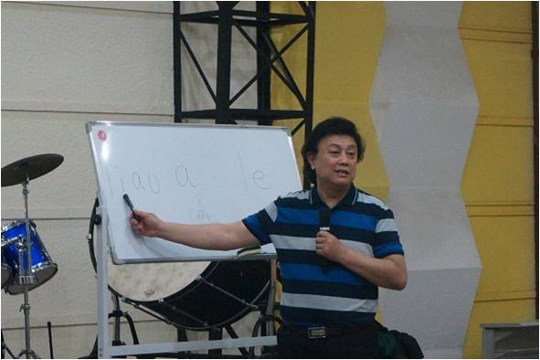 冯教授现场授课